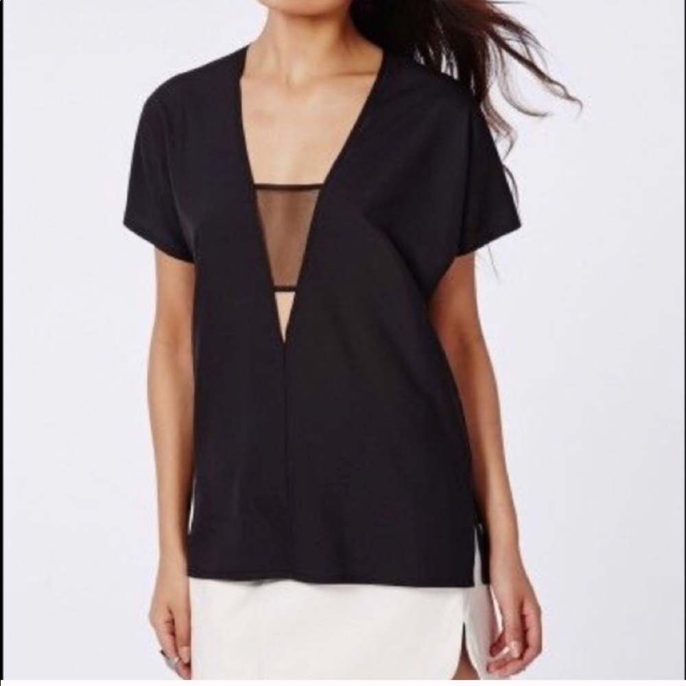 Missguided Mesh Top